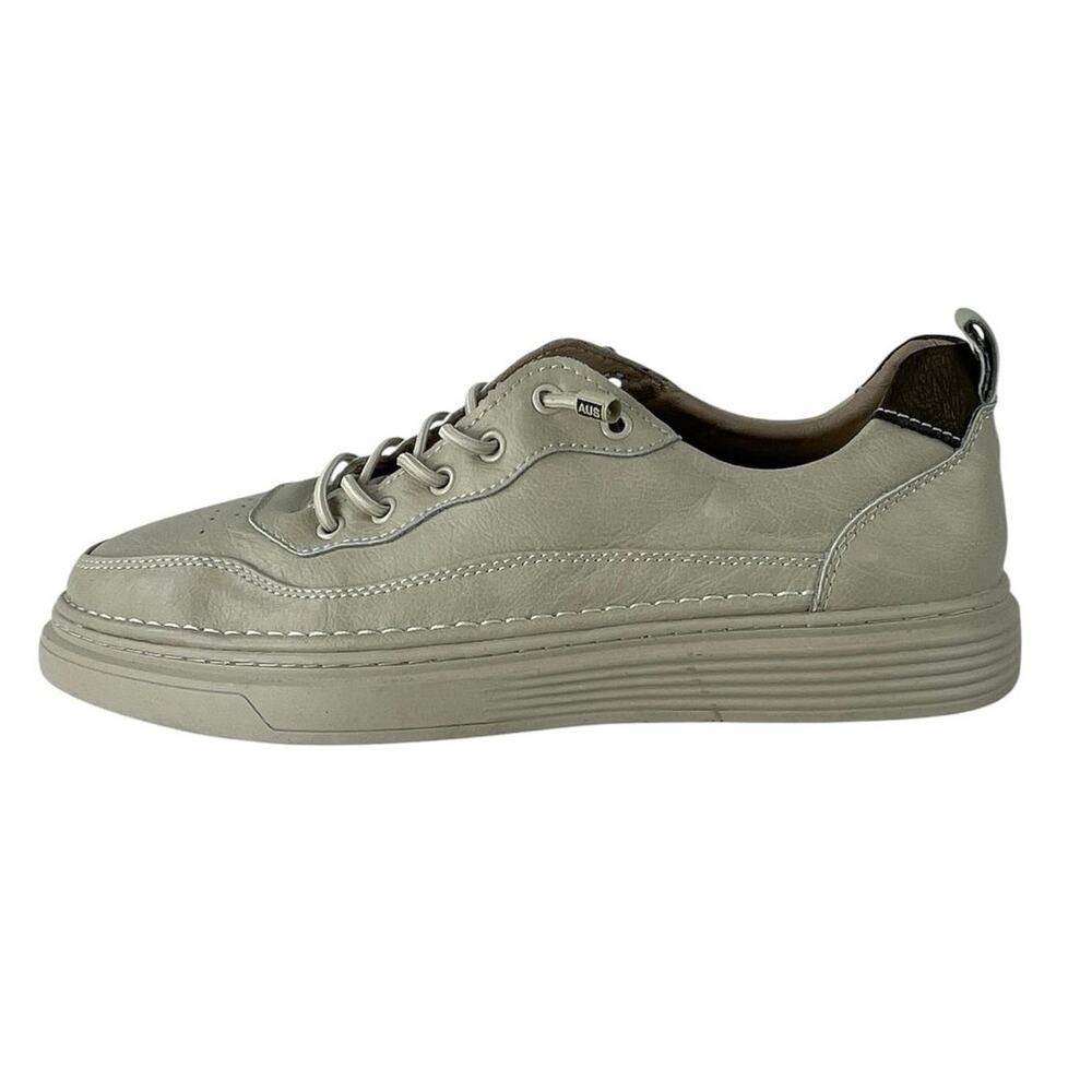 Best Classic Men's White Round Toe Low Top Lace Up Casual Sneakers Shoes Sz 44